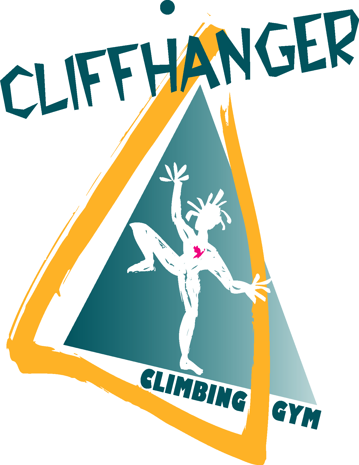 Cliffhanger Climbing Gym Logo Vector Logo